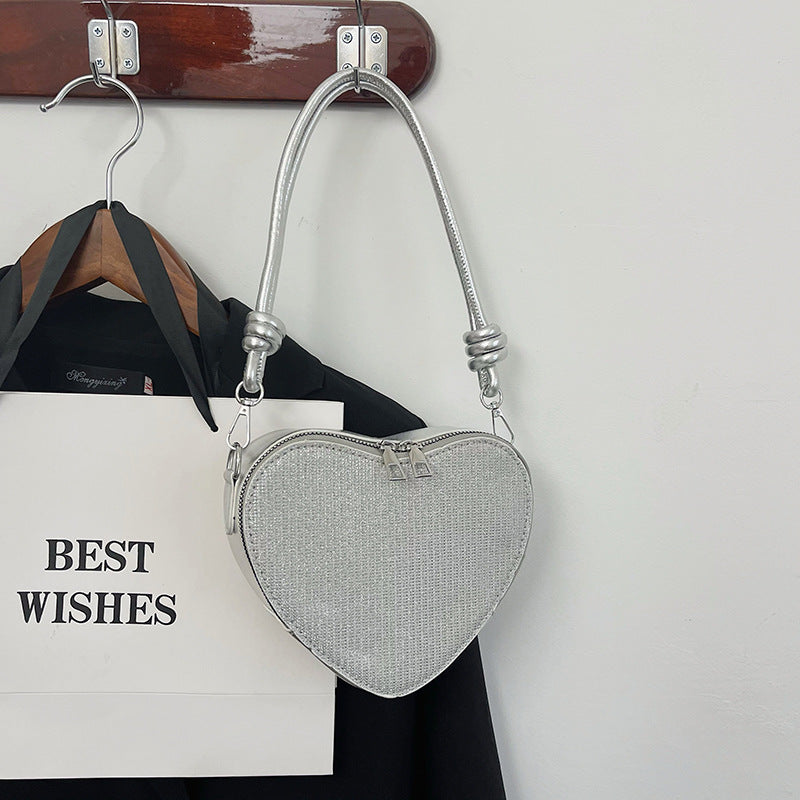 Korean Style Light Diamond Fashionable Stylish Love Niche Bags