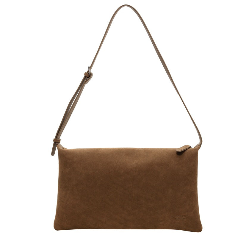 Idle Style Vintage Matte Suede Underarm Armpit Bags