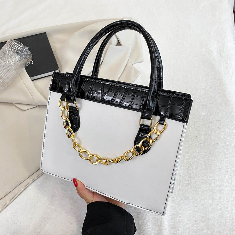 Women's Fashionable Texture Commuter Simple Fashion Chain Tote Bags