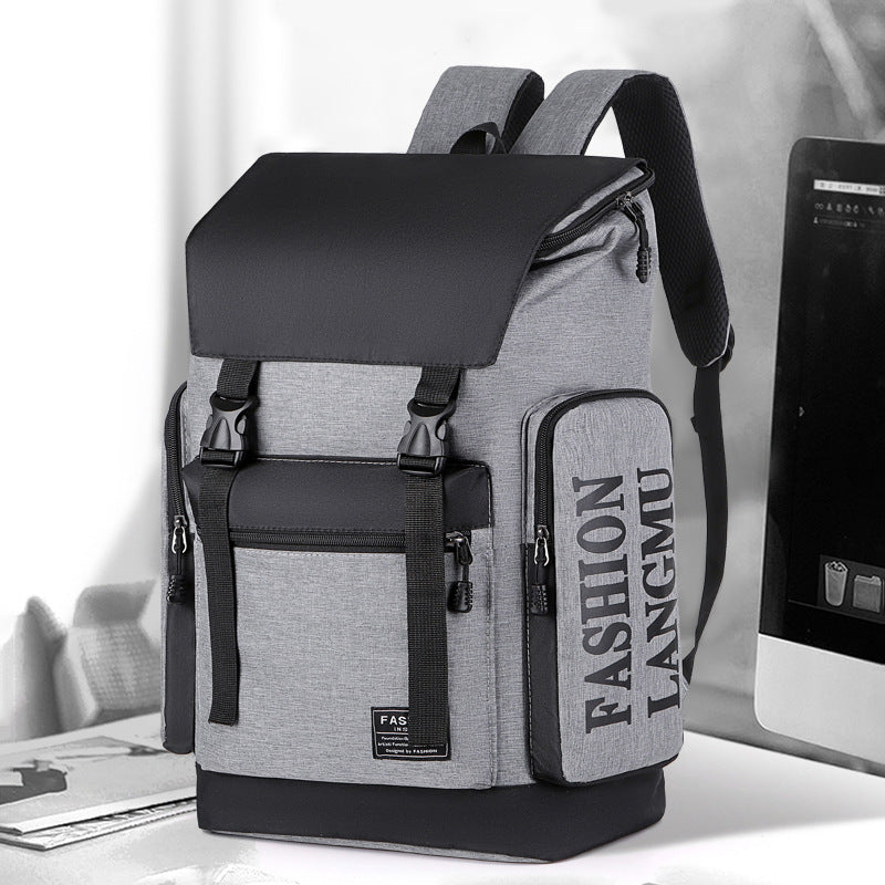 Men's Large Capacity Computer Tooling Style Leisure Backpacks