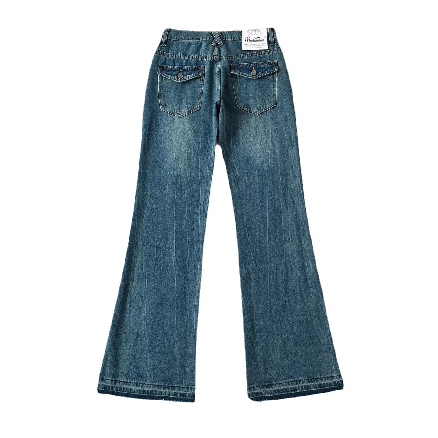 American Retro Low Waist Bell-bottom Summer Jeans