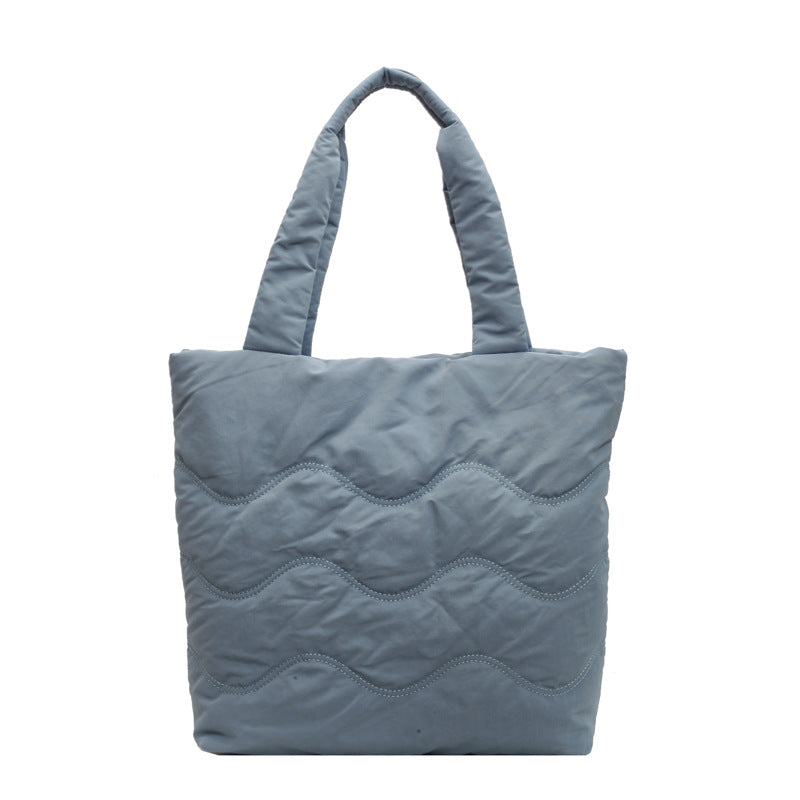 Soft Glutinous Cotton Female Commuter For Class Tote Bags