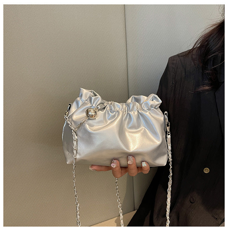Women's Advanced Texture Chain Niche Western Style Shoulder Bags