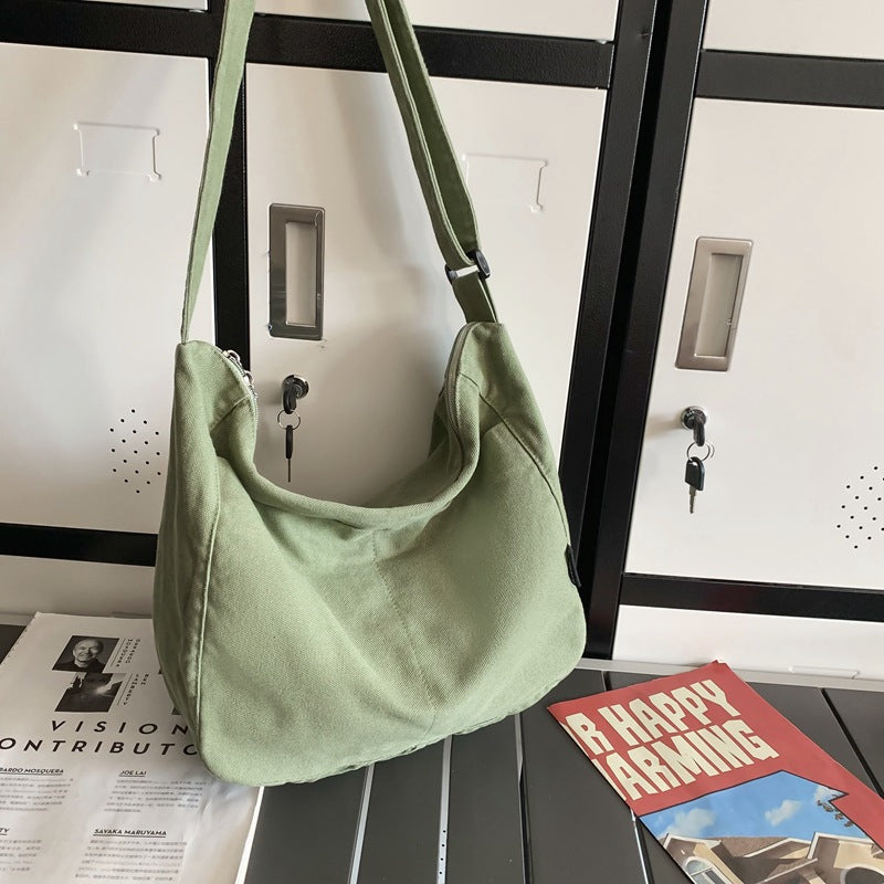 Women's & Men's & Large Capacity Canvas High College Crossbody Bags