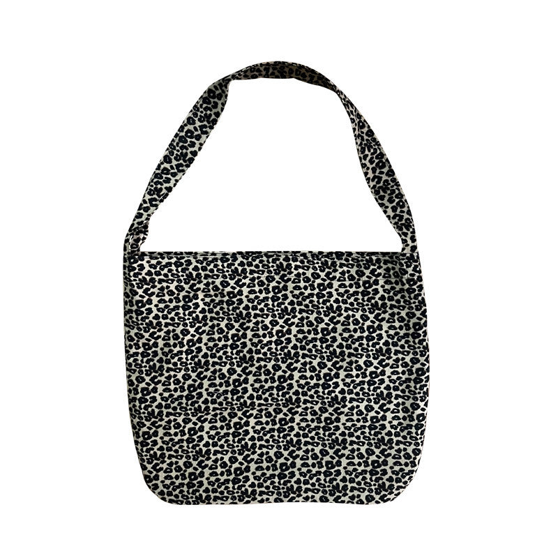 Leopard Print Western Style One Fashion Canvas Female Shoulder Bags