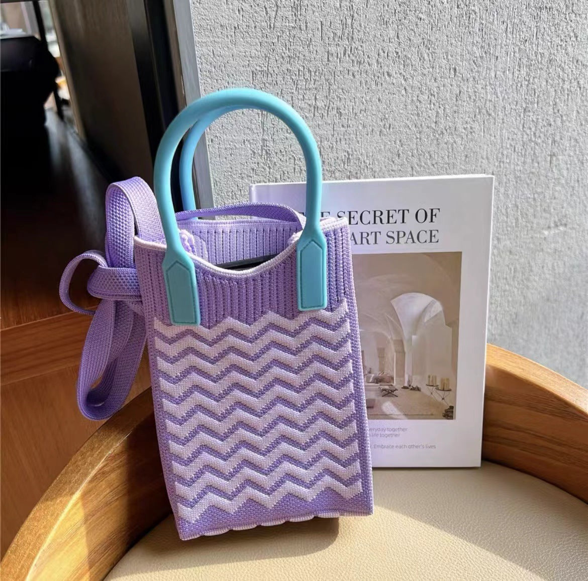Knitted Portable Hand Female Korean Niche Crossbody Bags