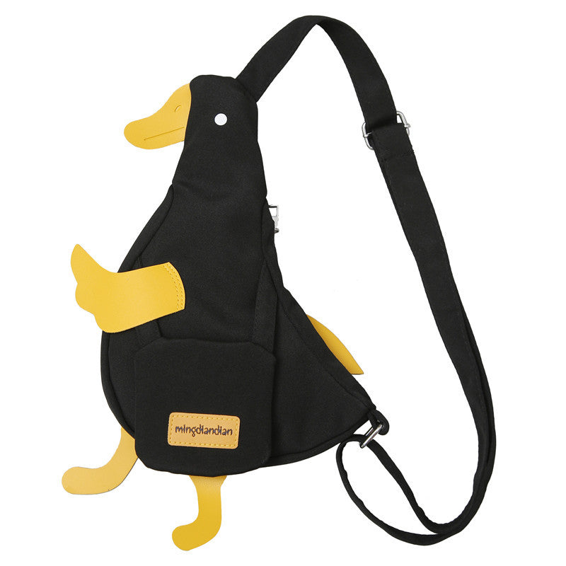Female Funny Little Duck Versatile College Crossbody Bags