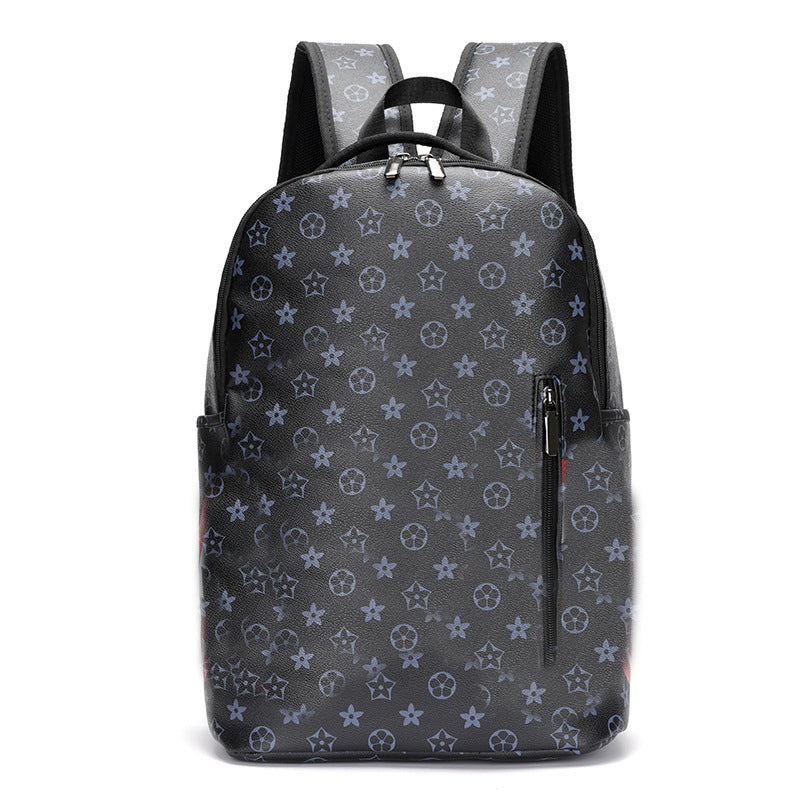 Men's Computer Fashion Trend Plaid Large Capacity Backpacks