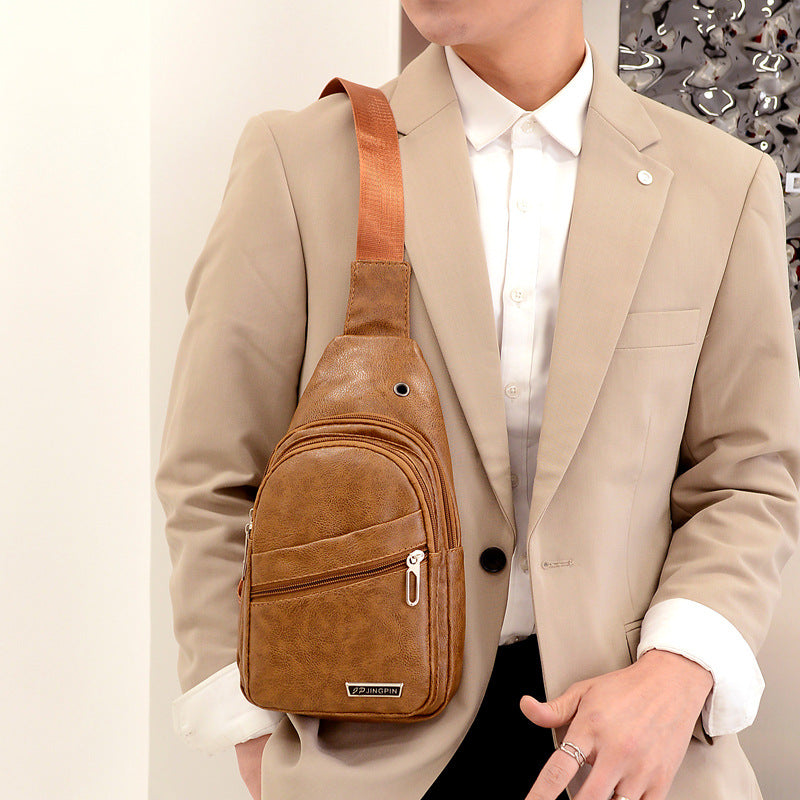 Women's & Men's & Retro Riding Cross Body Men's Chest Bags