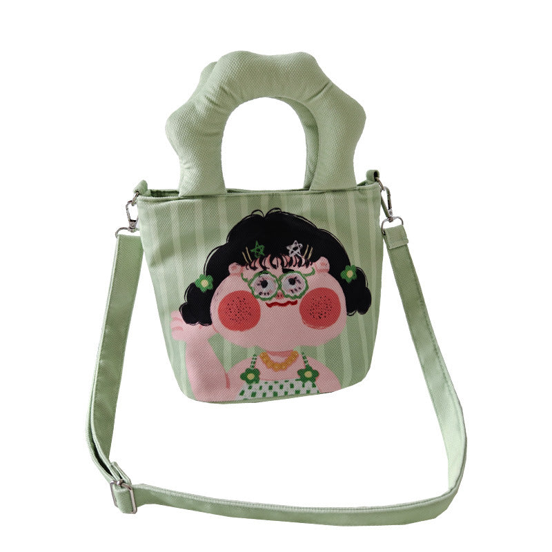 Women's Summer Cartoon Funny Striped Plaid Bags