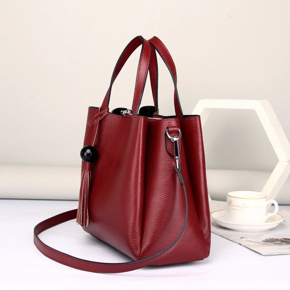 Women's Summer Simple Light Luxury Commuter Large Shoulder Bags