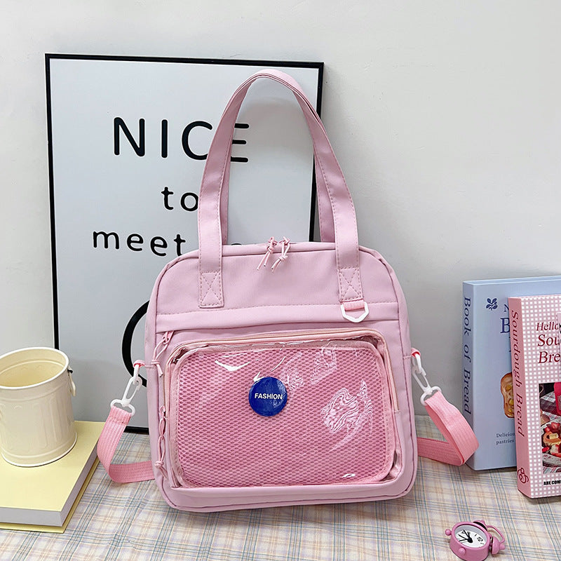 Women's Cute Fashion Transparent Large Capacity Shoulder Bags