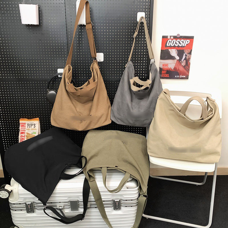 Women's Canvas Large Capacity Fashion Trendy Vintage Shoulder Bags