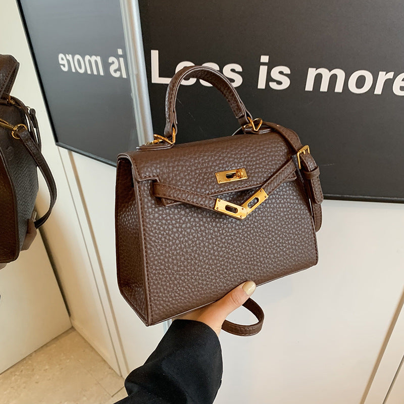 Women's Fashion Advanced Texture Niche Portable Kelly Shoulder Bags