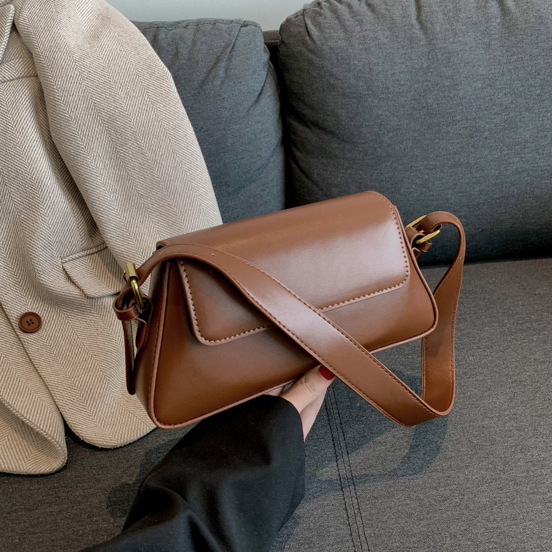 Women's Fashion French Stick Design Solid Color Shoulder Bags