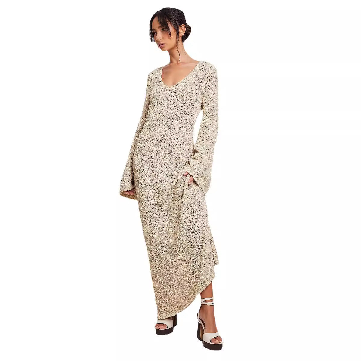 Women's Autumn Long Dress Elegant Slimming Versatile Dresses