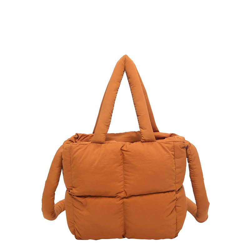 Women's Fashion Down Soft Cotton Filled Pillow Shoulder Bags