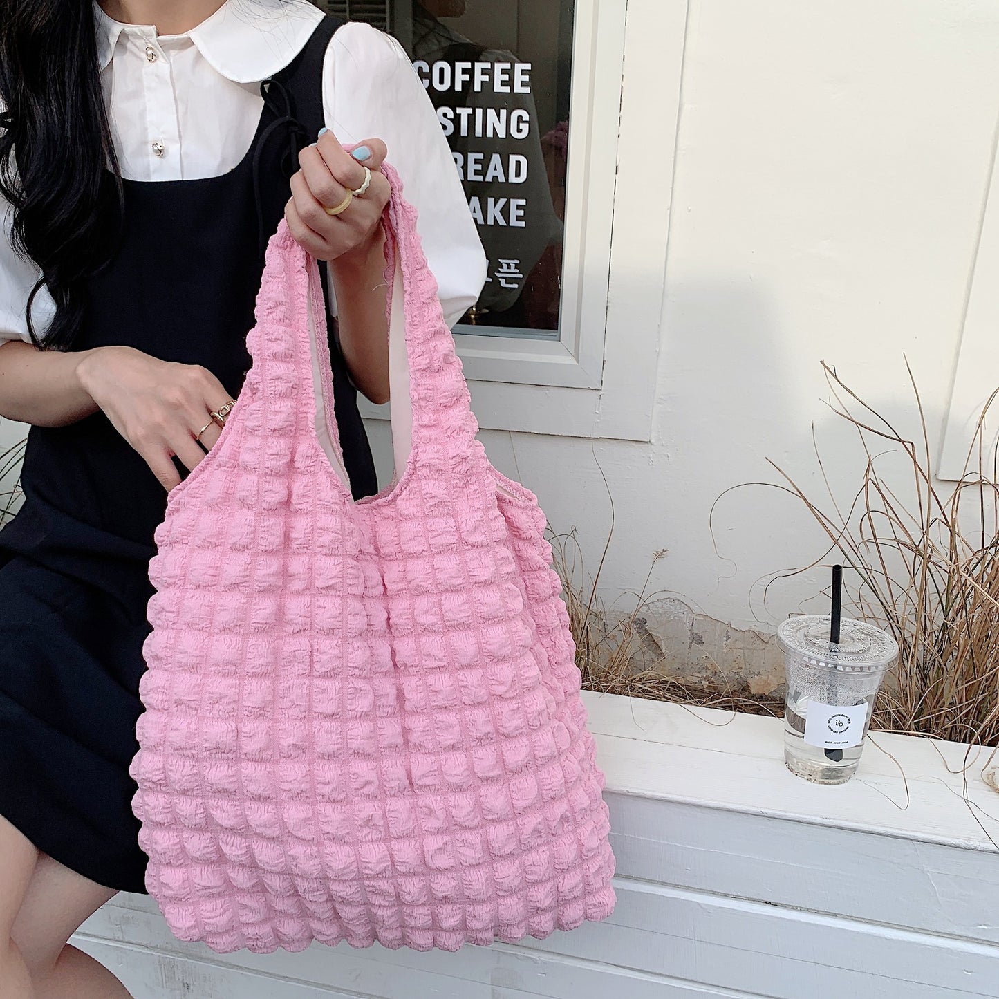 Western Style Cloud Bubble Flower Vest Shoulder Bags