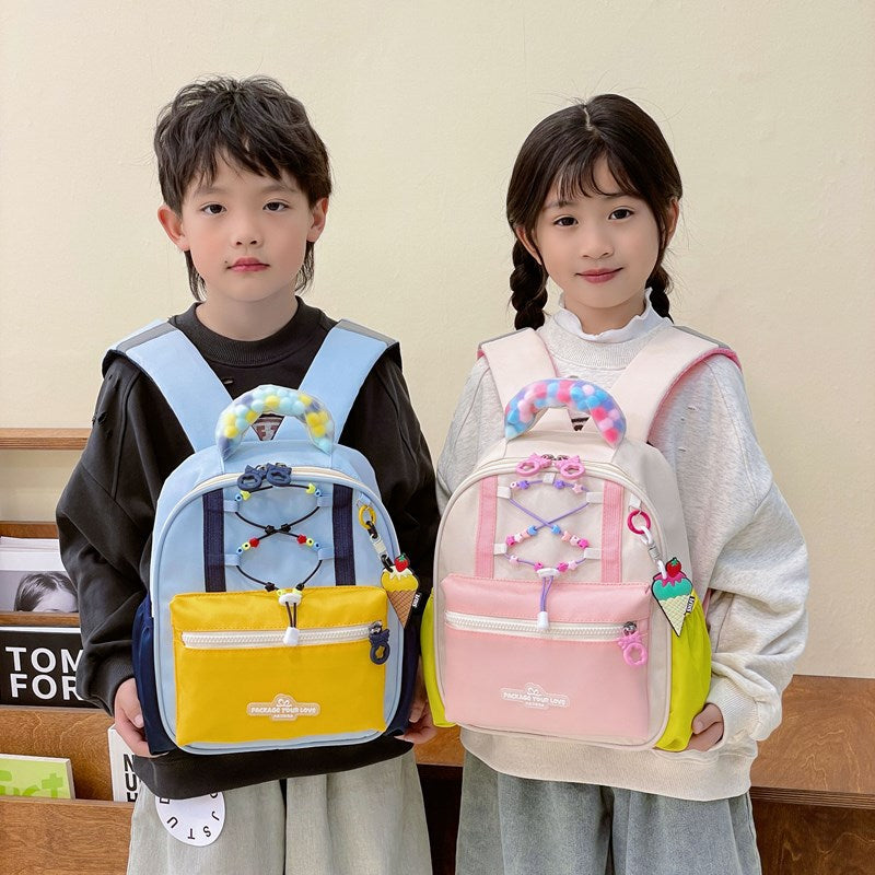 Creative Glamorous Large Capacity Canvas Leisure Kindergarten School Bags