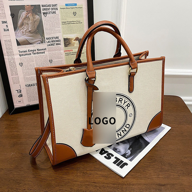 Women's Large Capacity Portable Retro Trendy Printed Shoulder Bags