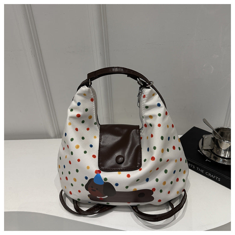 Sausage Puppy Leisure Commute Large Capacity Shoulder Bags