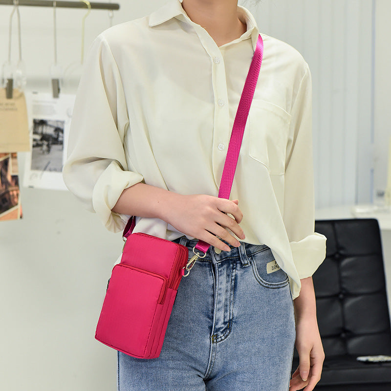 Women's Big Screen Mobile Oxford Cloth Wrist Phone Bags