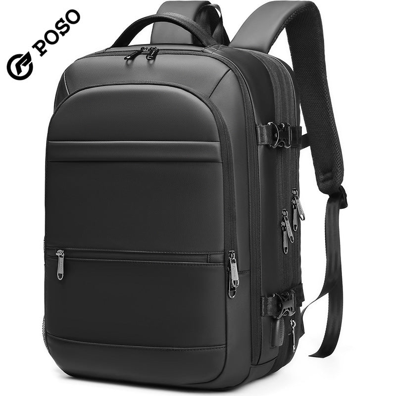 Men's Fashion Large Capacity Scalable Carry-on Dry Backpacks