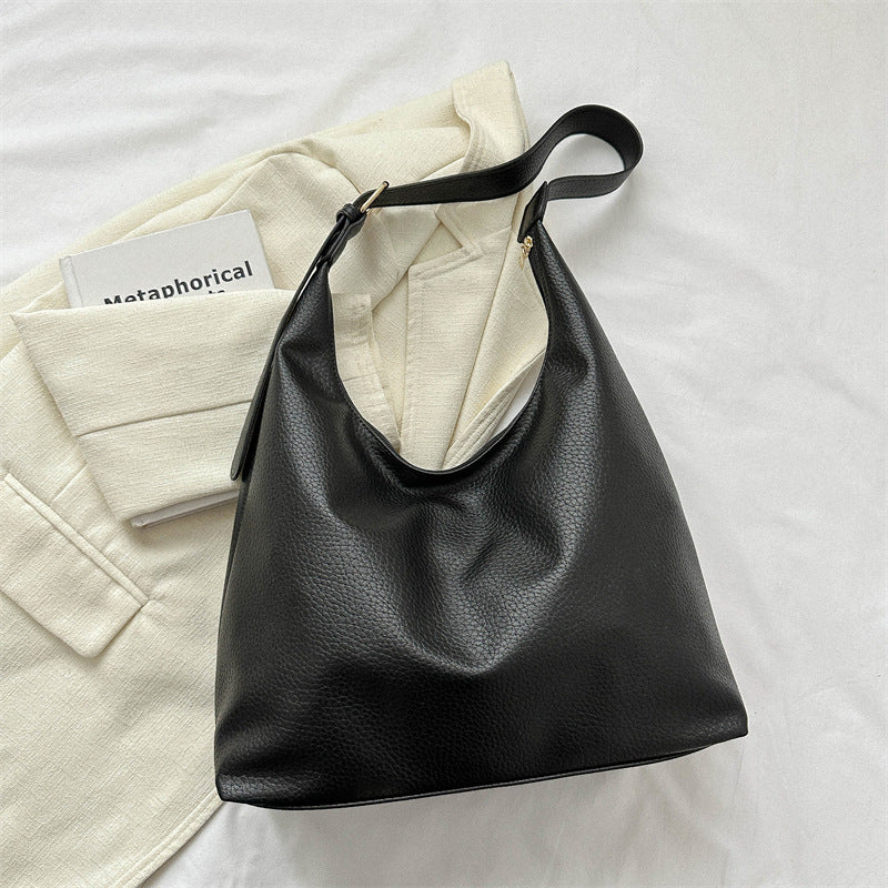 Women's Textured Commuter Winter Retro Fashion Underarm Handbags