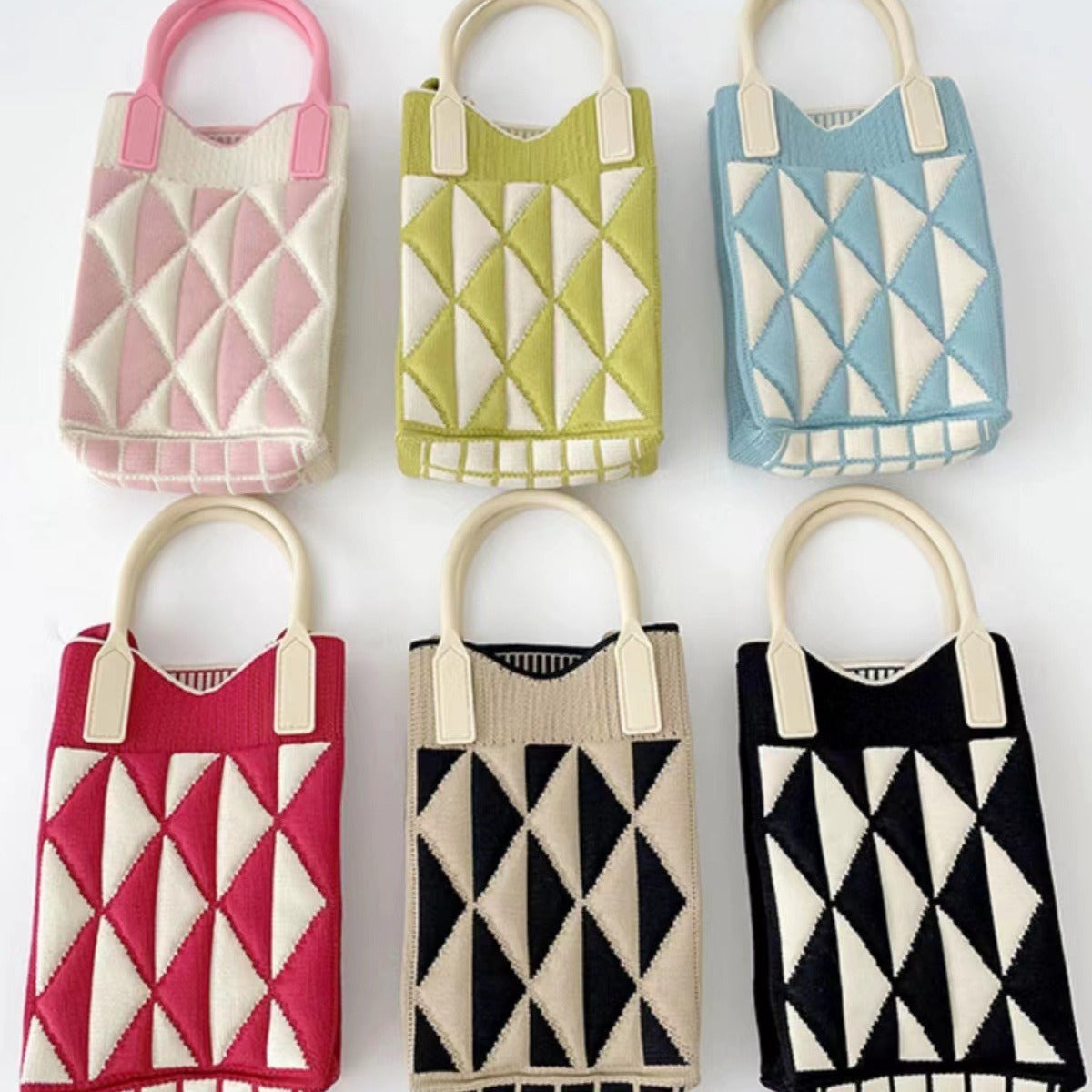 Knitted Portable Hand Female Korean Niche Crossbody Bags