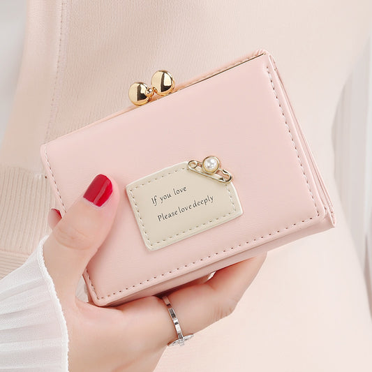 Women's Simple Short Korean Cute Mini Ladies Wallets