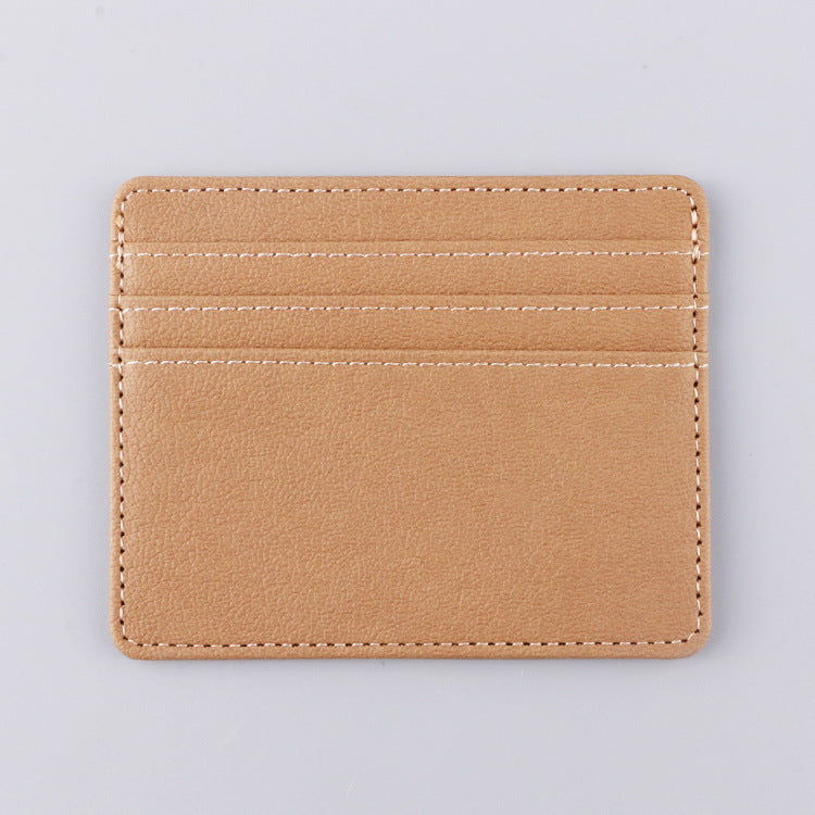 Cool Innovative Multiple Slots Leather Change Card Holder