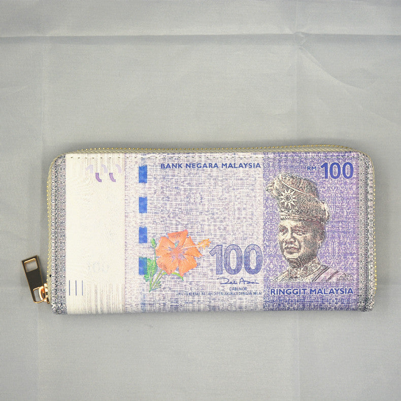 Money Pattern Usd Euro Funny Fun Ladies Wallets