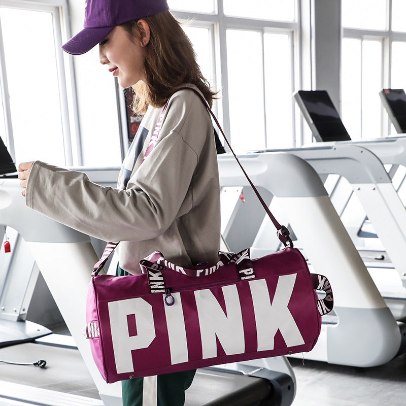 Pink Dry Wet Separation Portable Storage Travel Bags