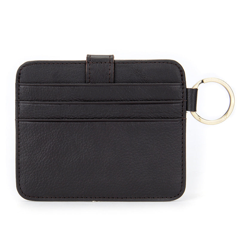 Leather Simple First Layer Sleeve Thin Card Holder