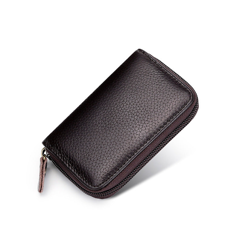 High Quality First Layer Cowhide Swiping Card Holder