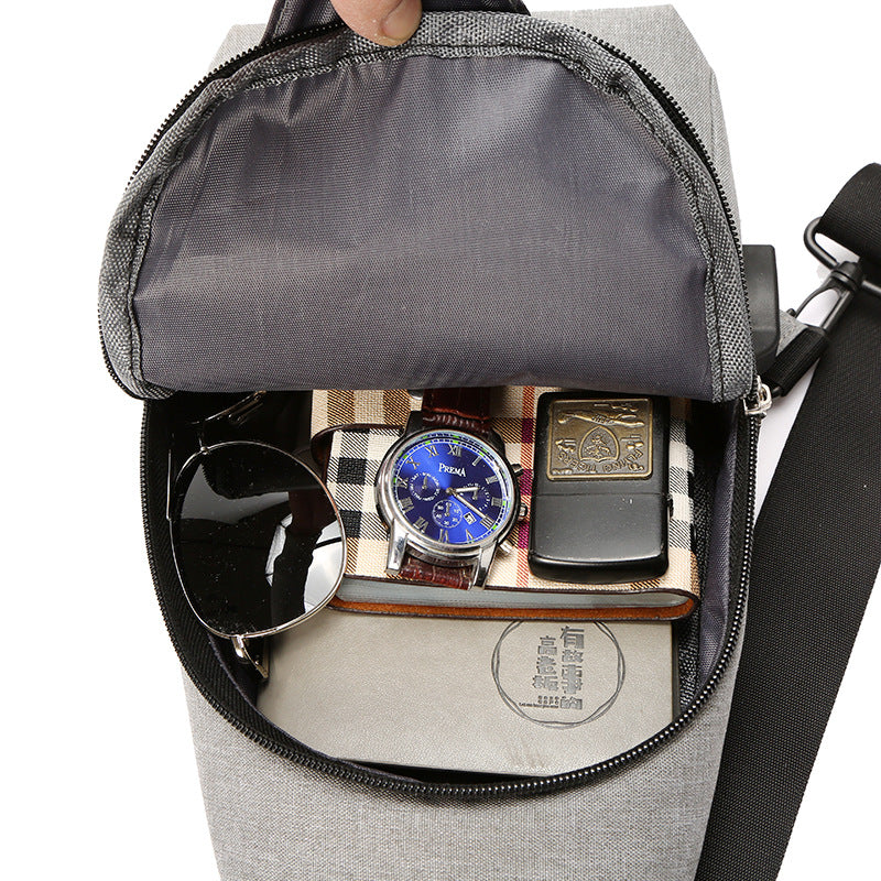 Women's & Men's & Fashion Korean Style Pouch Simple Men's Chest Bags