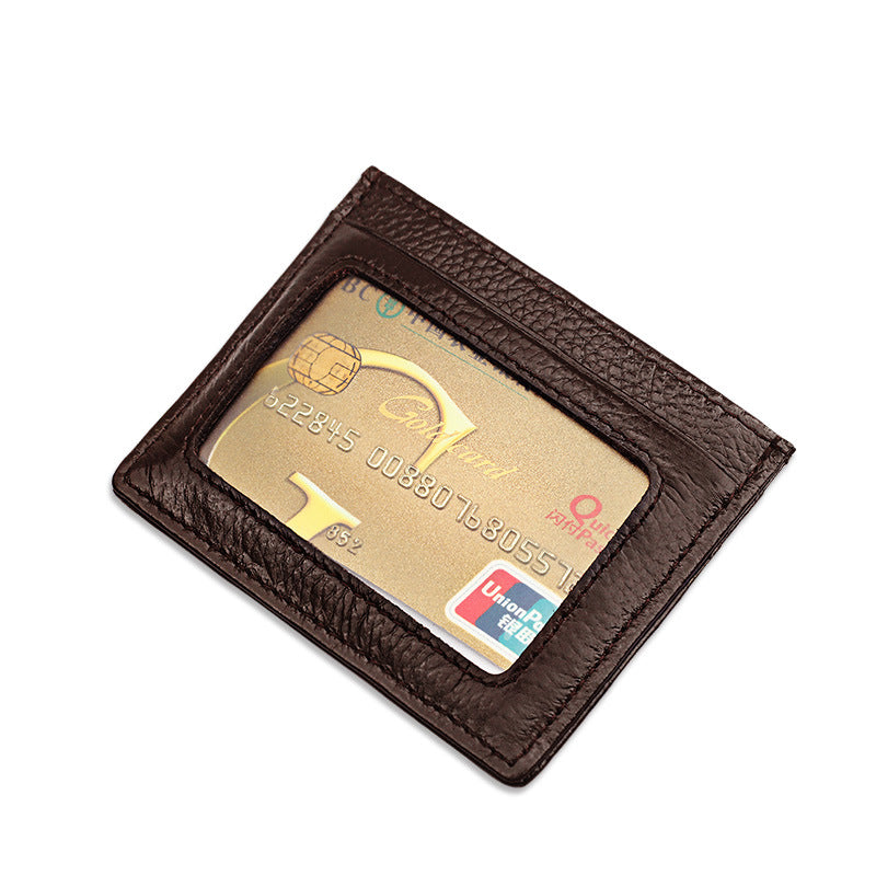 Fashion Creative Leather Bus Cover Credit Card Holder