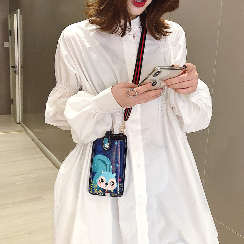 Women's Retro Printed Fashion Trendy Unique Storage Phone Bags