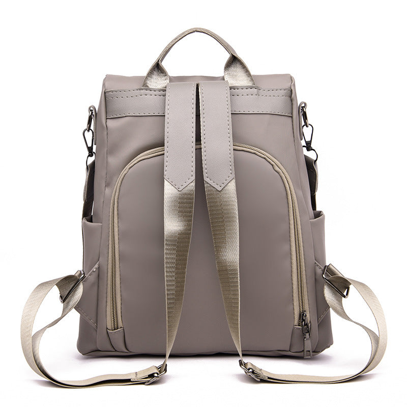 Women's Simple Nylon Oxford Cloth Waterproof Large Backpacks