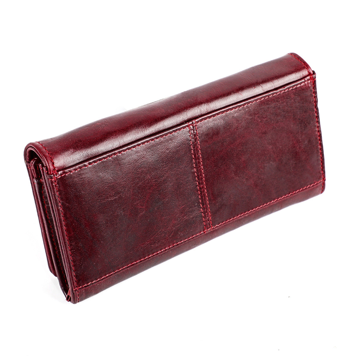 Women's Long Leather Retro First Layer Cowhide Ladies Wallets