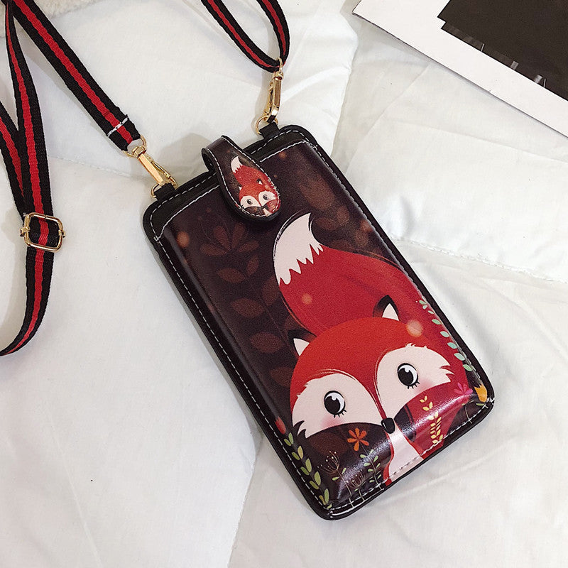 Women's Retro Printed Fashion Trendy Unique Storage Phone Bags