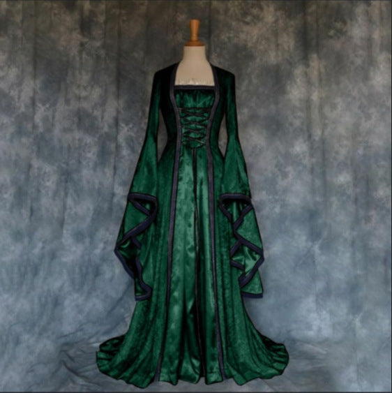 Charming Halloween Dress Medieval Artistic Retro Dresses