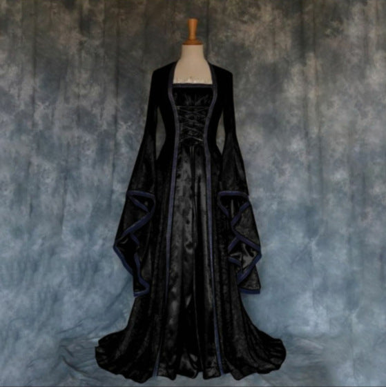 Charming Halloween Dress Medieval Artistic Retro Dresses
