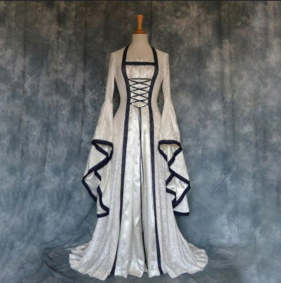 Charming Halloween Dress Medieval Artistic Retro Dresses