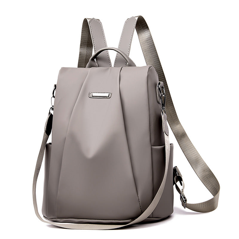 Women's Simple Nylon Oxford Cloth Waterproof Large Backpacks