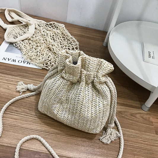 Women's Woven Summer Fresh Western Style Beach Bags