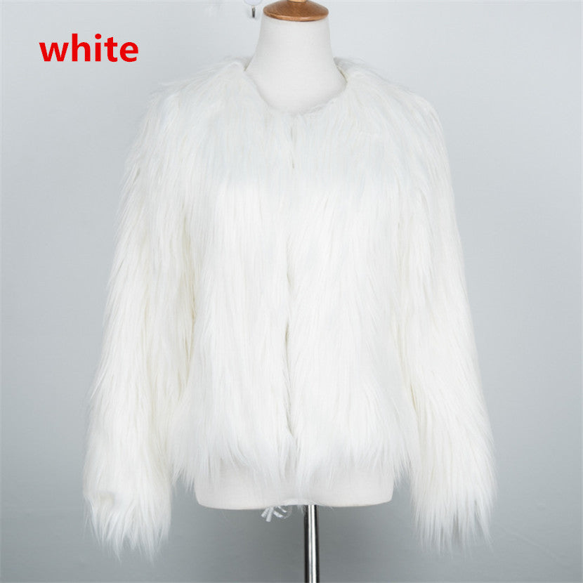 Women's Versatile Faux Fur Warm Long Coats