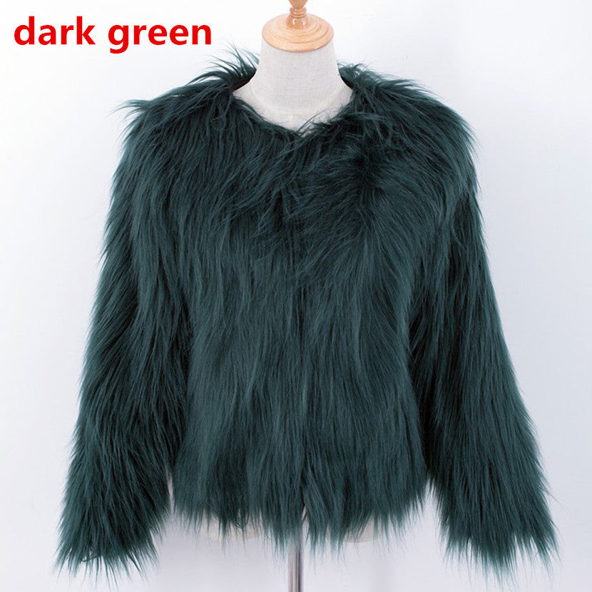 Women's Versatile Faux Fur Warm Long Coats