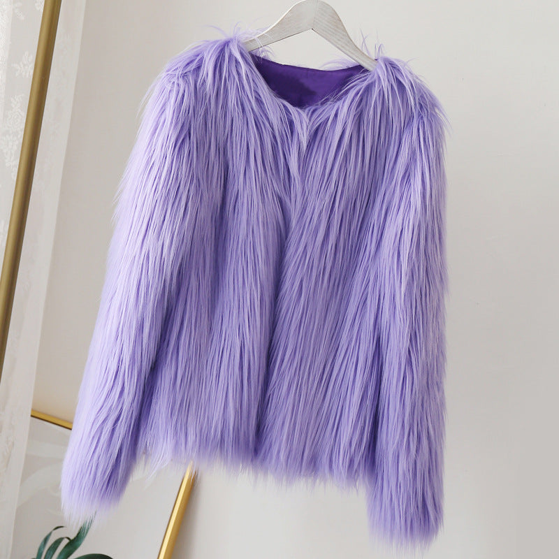Women's Versatile Faux Fur Warm Long Coats