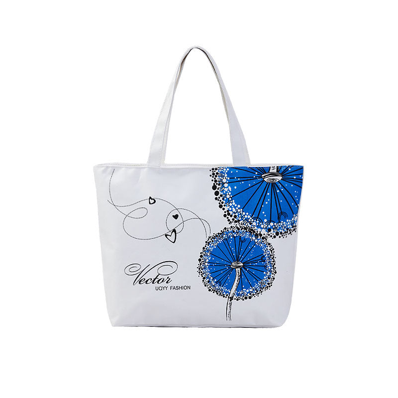 Women's Shopping Artistic Canvas Korean Style Fashion Shoulder Bags